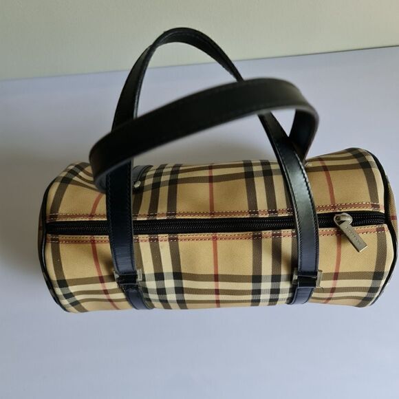 Burberry Vintage Nova Check Papillion Bag Biege/Black - Picture 3 of 16